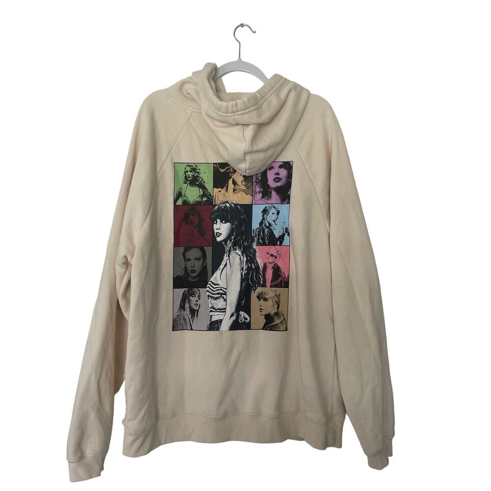 Taylor Swift The Eras Tour Beige Hoodie Sweatshirt Size XL